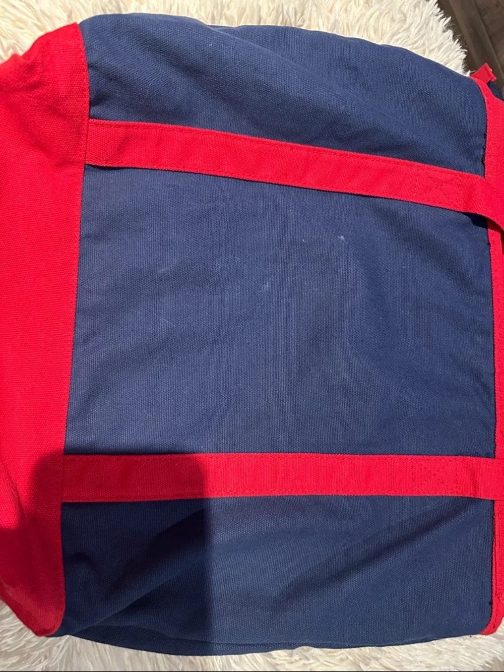 Personalized Navy and Red Kids Sports Tote Bag - Anthony